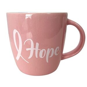 “Hope” Breast Cancer Awareness Pink Ribbon Coffee Tea Mug